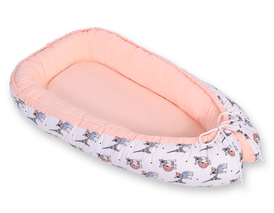 Baby nest double-sided Premium Cocoon for infants BOBONO- little doggies