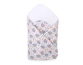 Baby nest with stiffening - hedgehogs grey