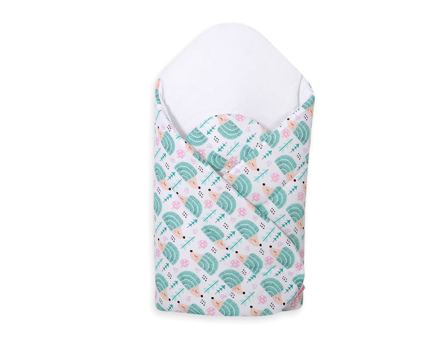 Baby nest with stiffening - hedgehogs mint