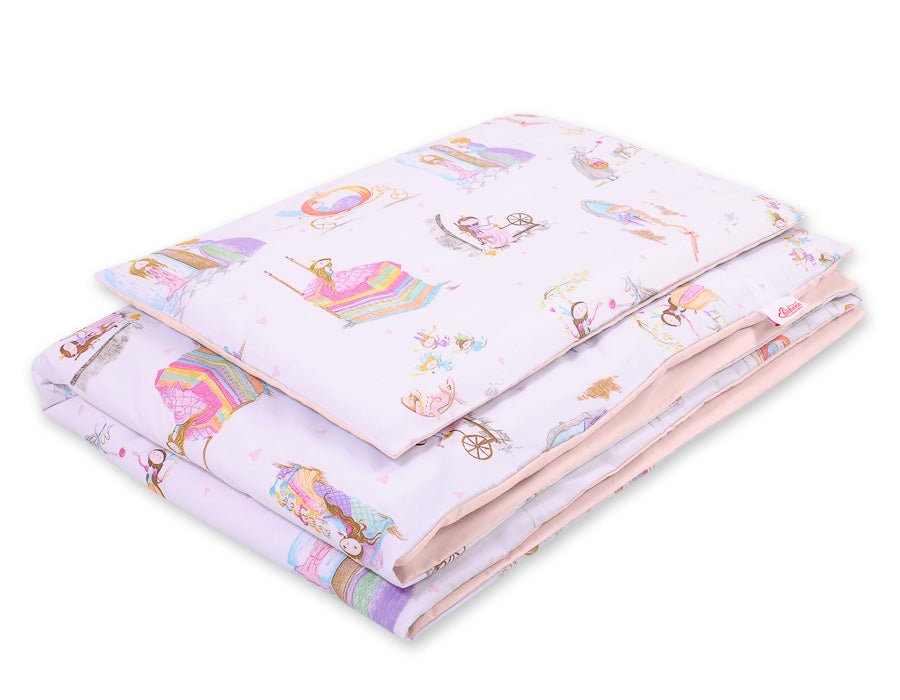 Baby cotton bedding set 2-pcs 140x200 Junior - fairy-tale princesses