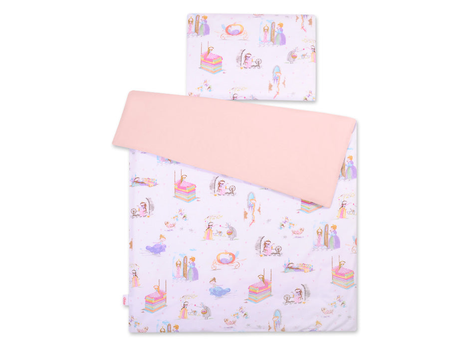Baby cotton bedding set 2-pcs 140x200 Junior - fairy-tale princesses