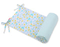 Universal bumper for cot - blue butterflies