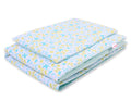 Baby cotton bedding set 2-pcs 140x200 Junior - blue butterflies