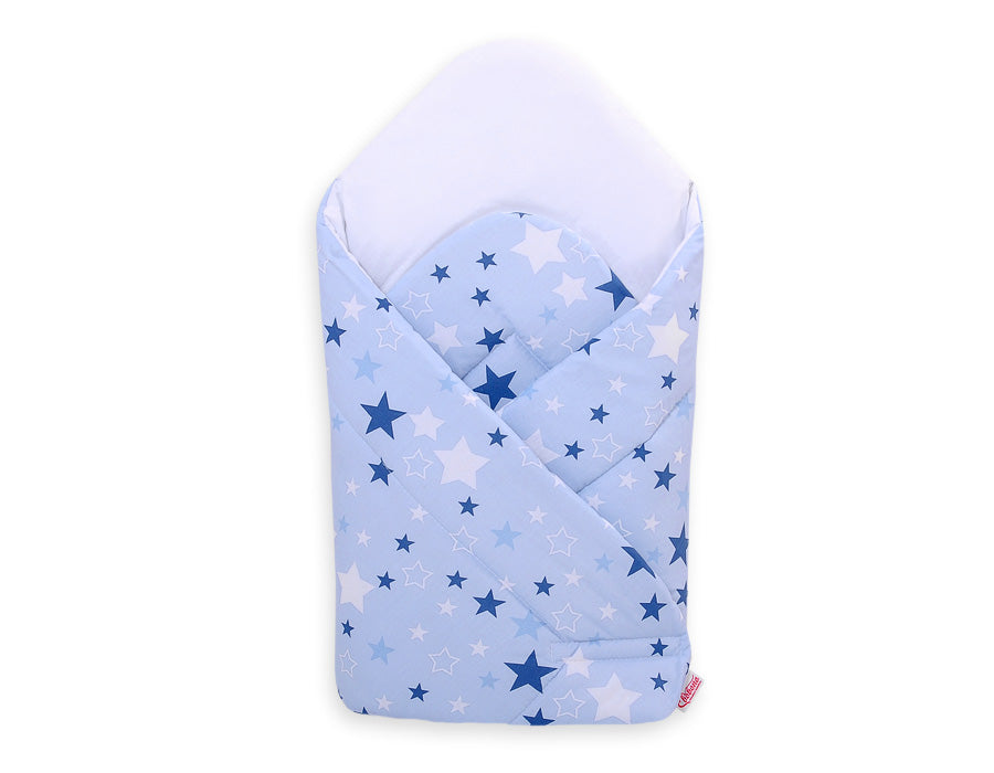Baby nest with stiffening - blue stars