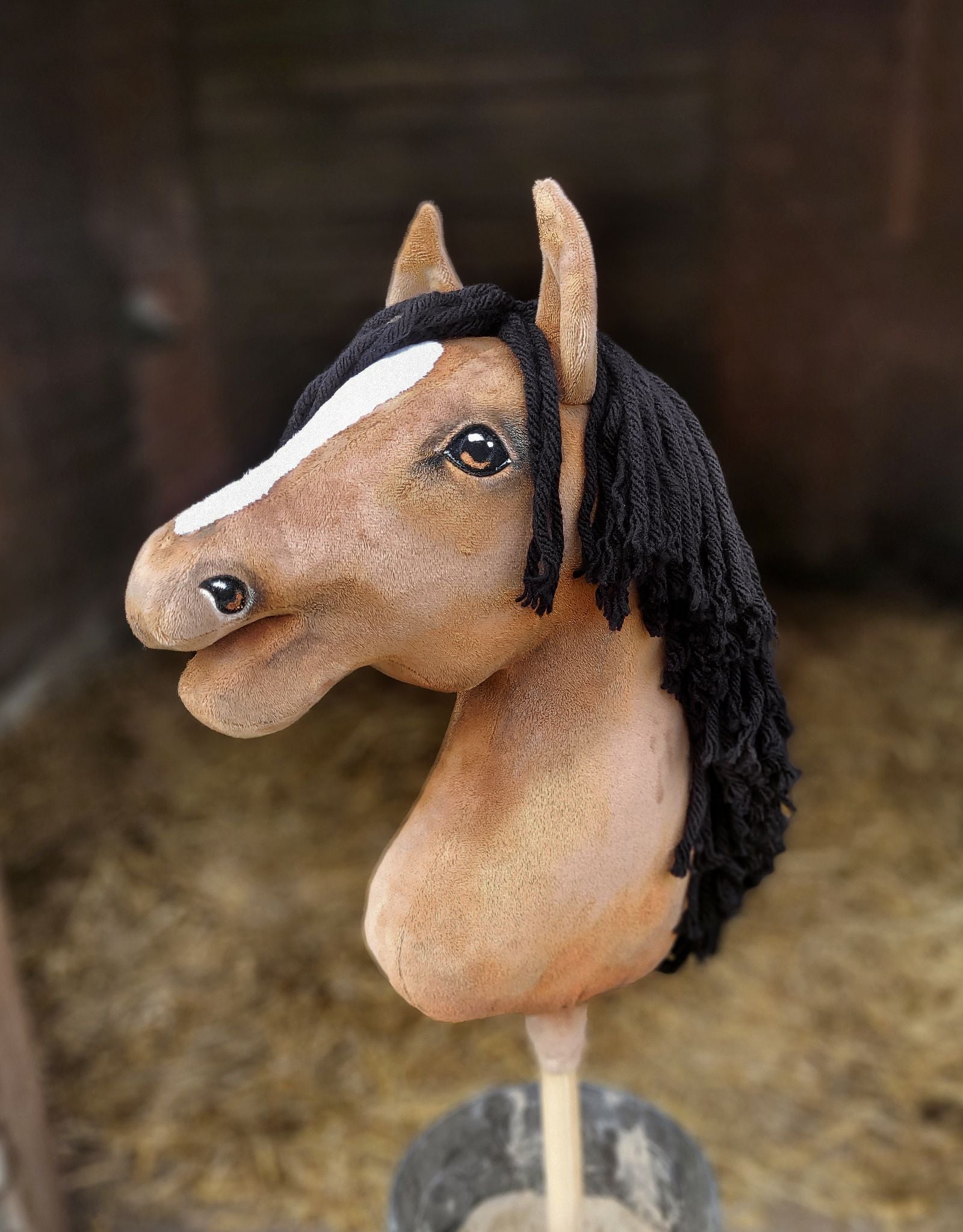 Horse on a stick Super Hobby Horse Premium - buckskin horse A3