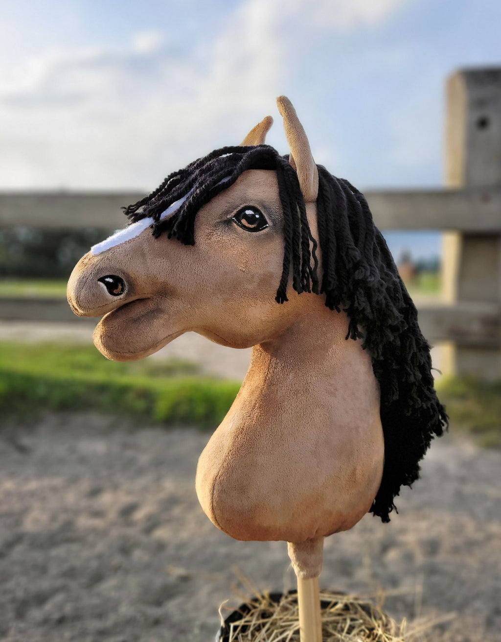 Horse on a stick Super Hobby Horse Premium - buckskin horse A3