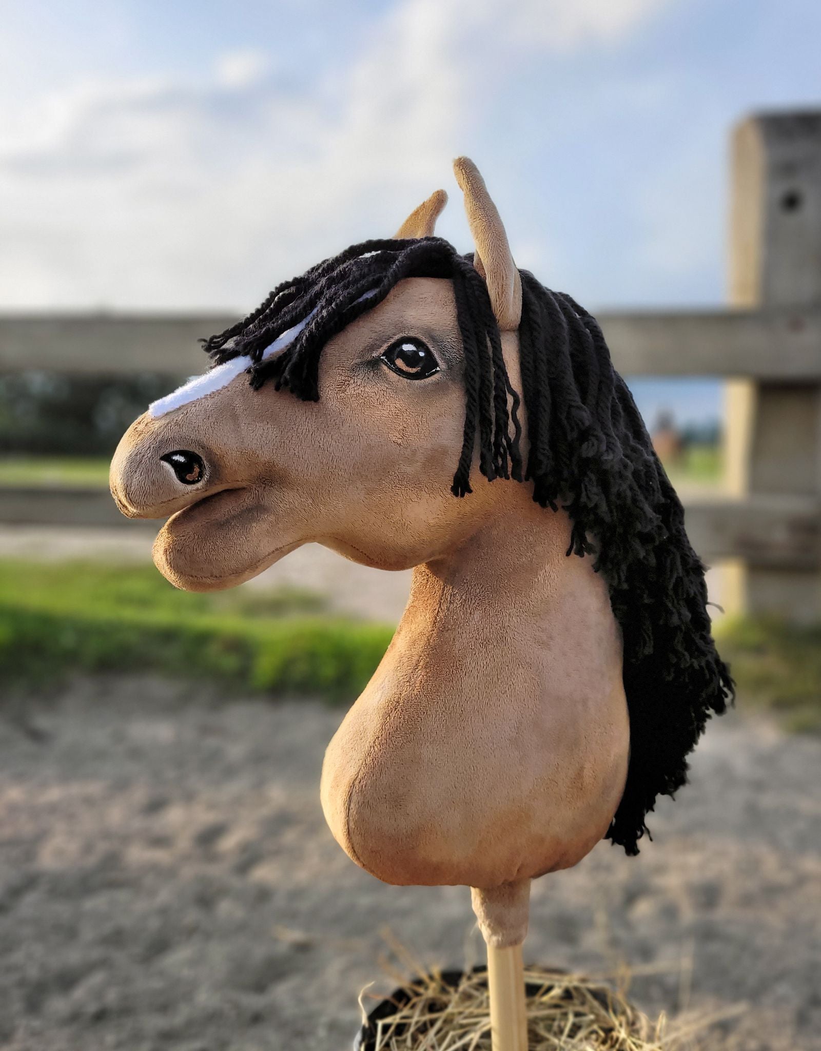 Horse on a stick Super Hobby Horse Premium - buckskin horse A3