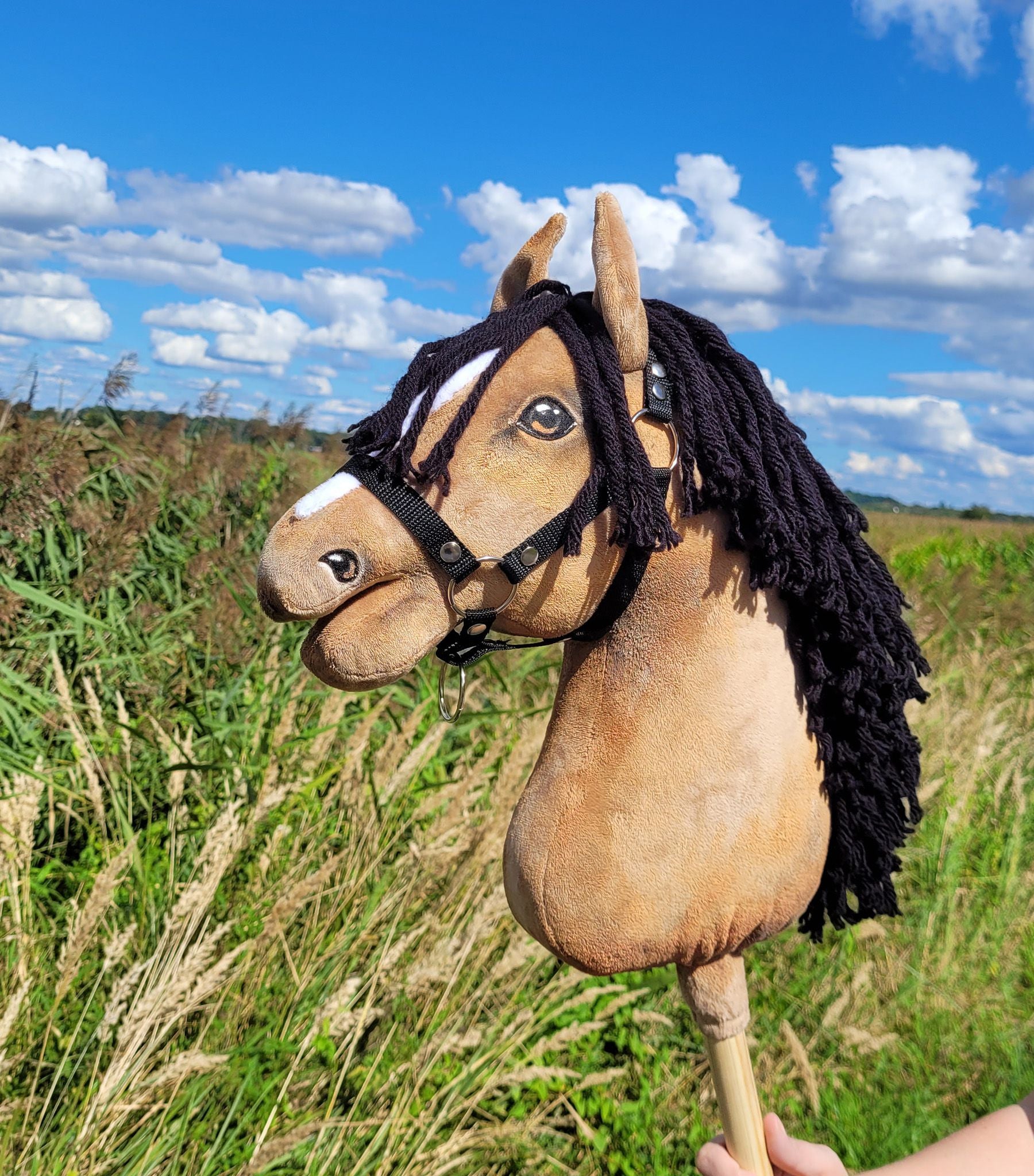 Horse on a stick Super Hobby Horse Premium - buckskin horse A3
