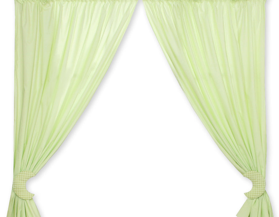 Curtains for baby room- Good night green