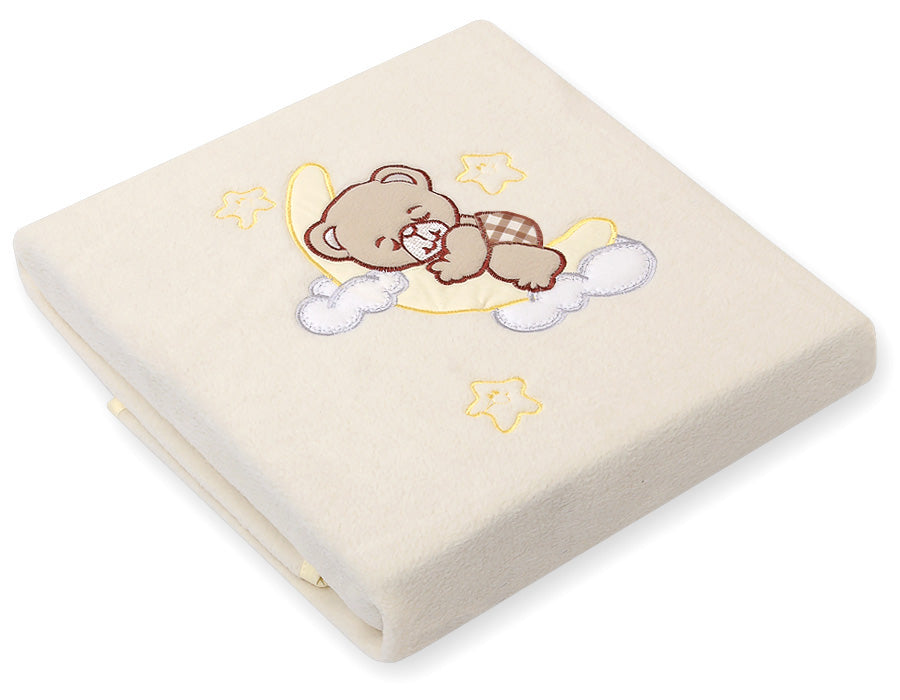 Polar fleece blanket- Good night brown