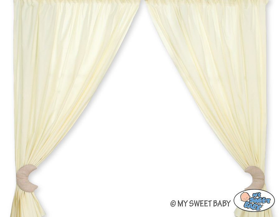 Curtains for baby room- Good night brown