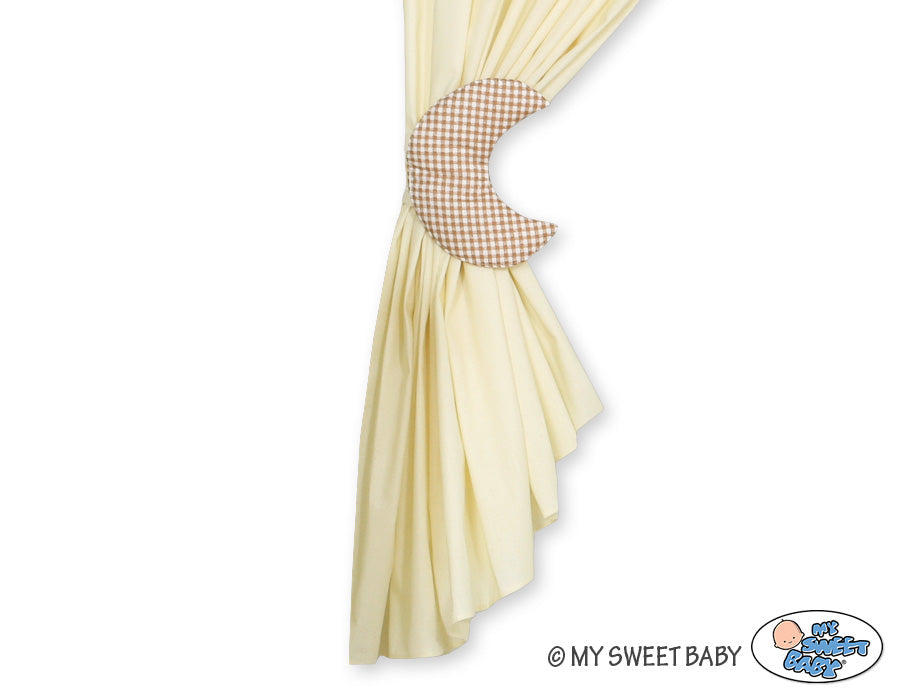 Curtains for baby room- Good night brown