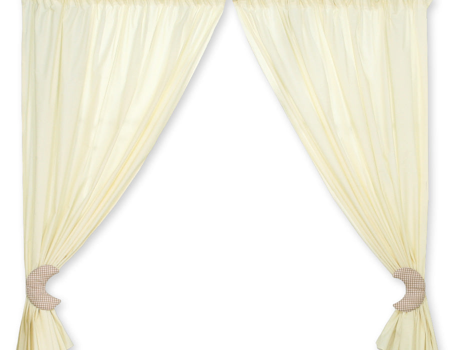 Curtains for baby room- Good night brown