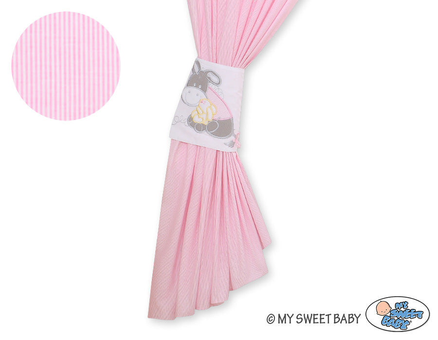 Curtains for baby room- Donkey Luca pink