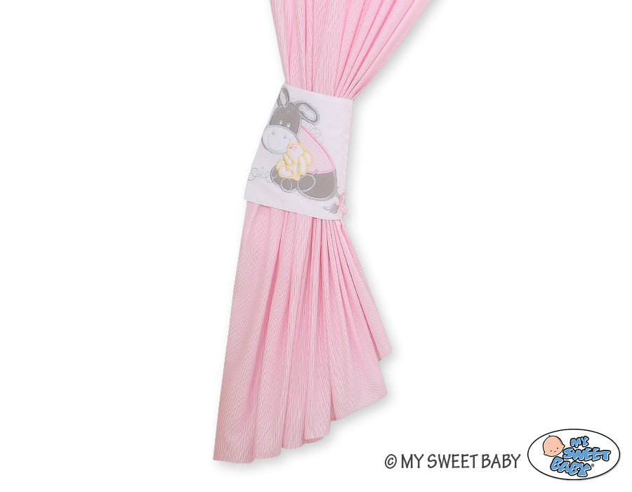 Curtains for baby room- Donkey Luca pink