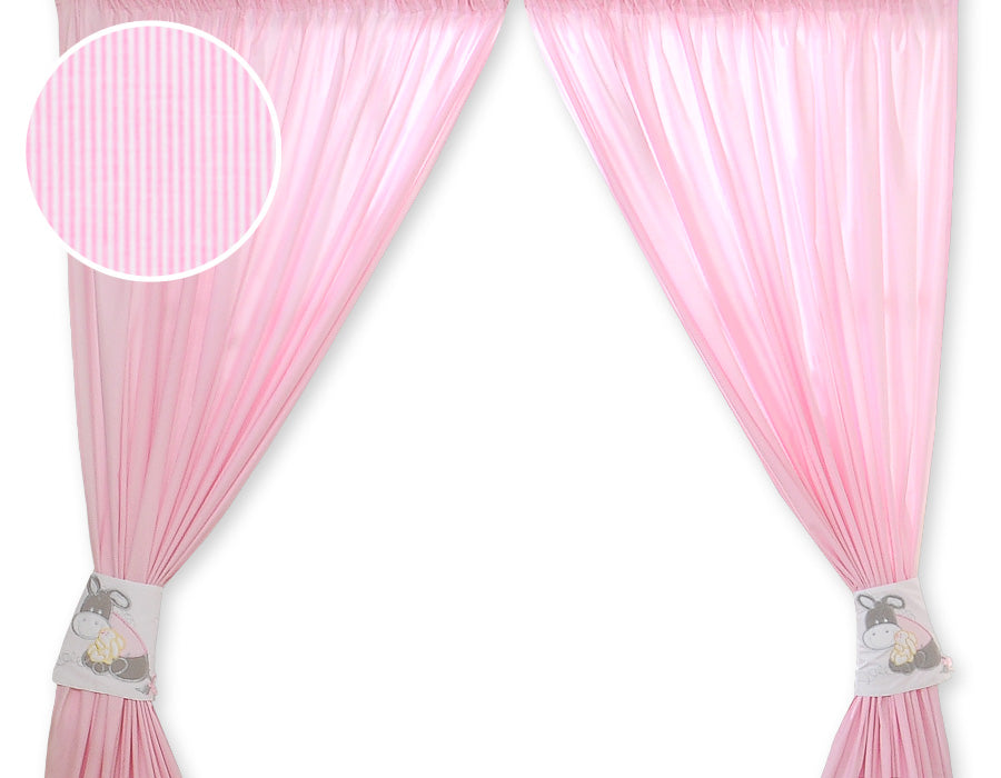 Curtains for baby room- Donkey Luca pink