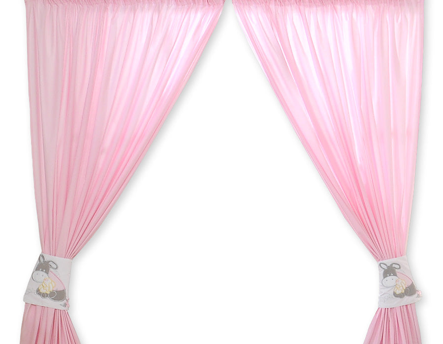 Curtains for baby room- Donkey Luca pink