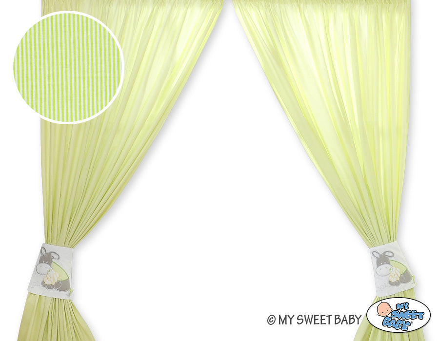 Curtains for baby room- Donkey Luca green