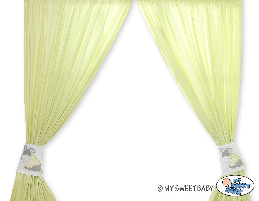 Curtains for baby room- Donkey Luca green