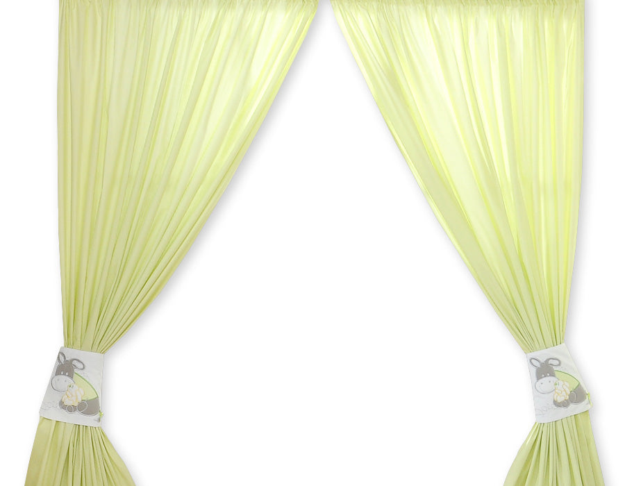 Curtains for baby room- Donkey Luca green