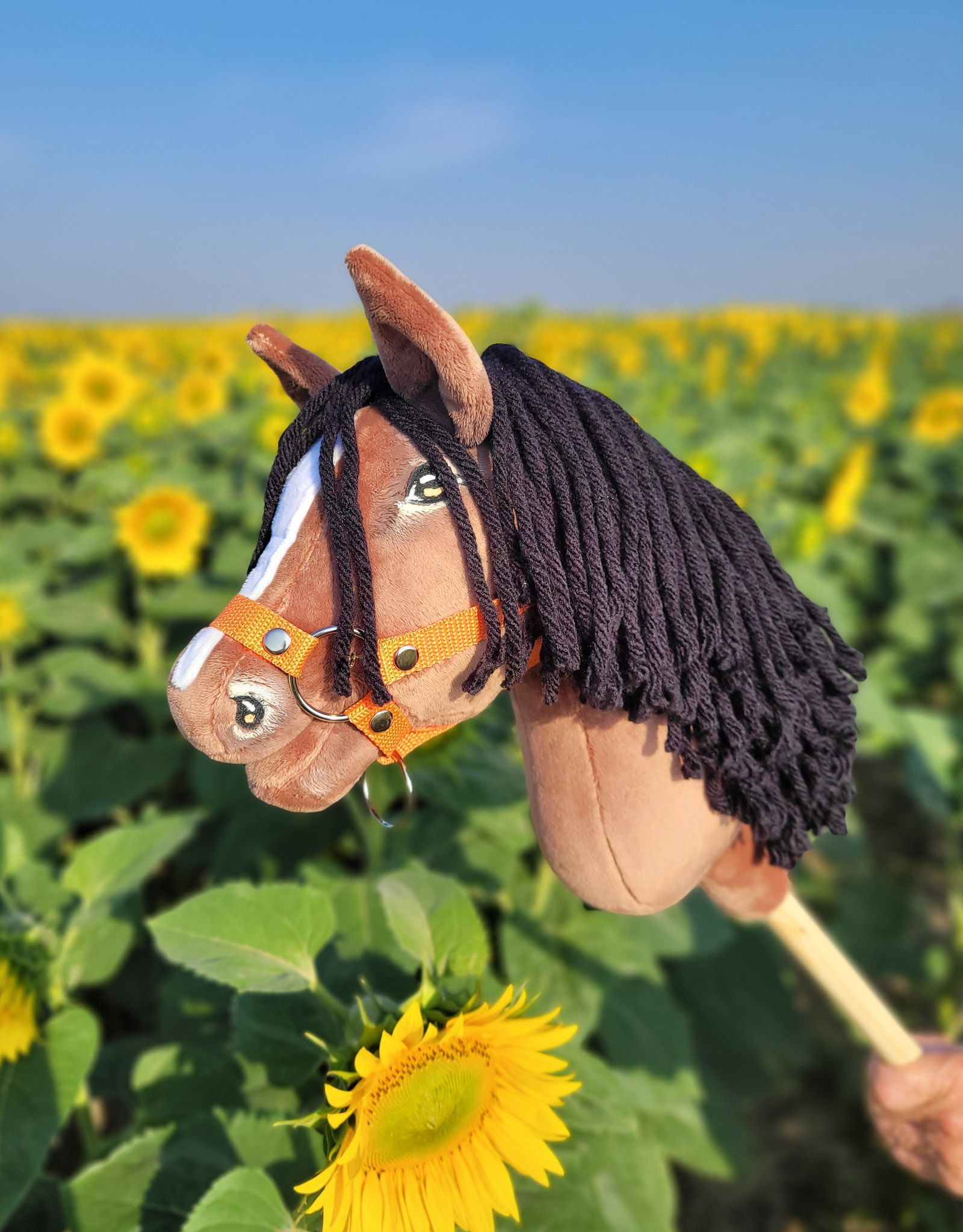 Horse on a stick Super Hobby Horse Premium - bay horse A4
