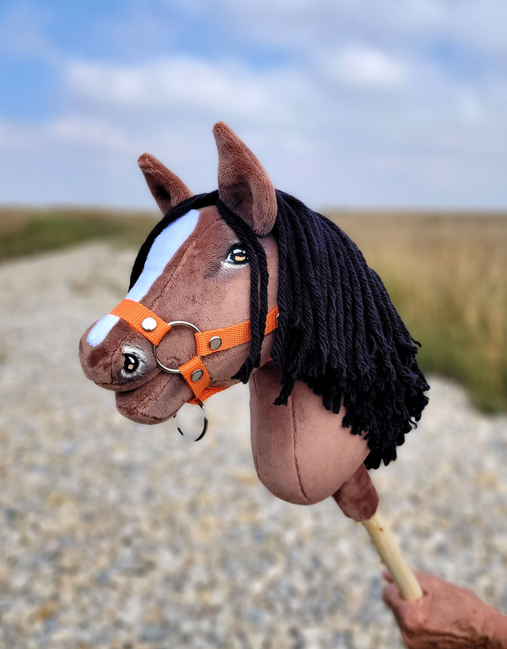 Horse on a stick Super Hobby Horse Premium - bay horse A4