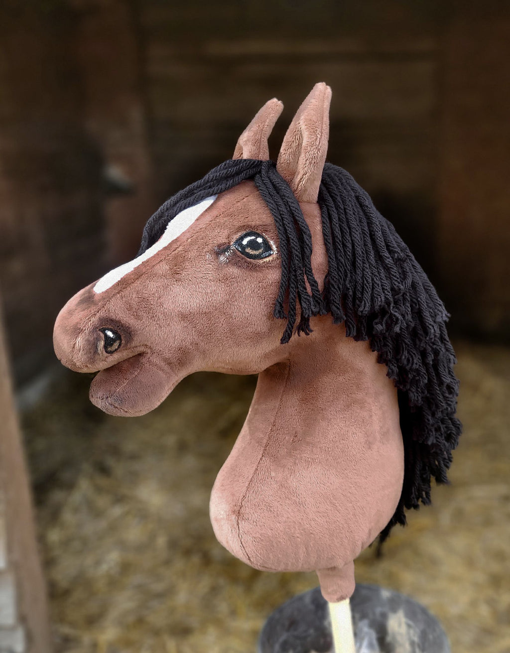 Horse on a stick Super Hobby Horse Premium - bay horse A3