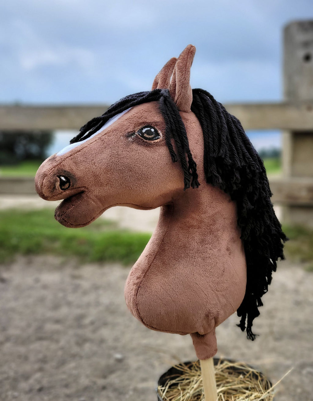 Horse on a stick Super Hobby Horse Premium - bay horse A3