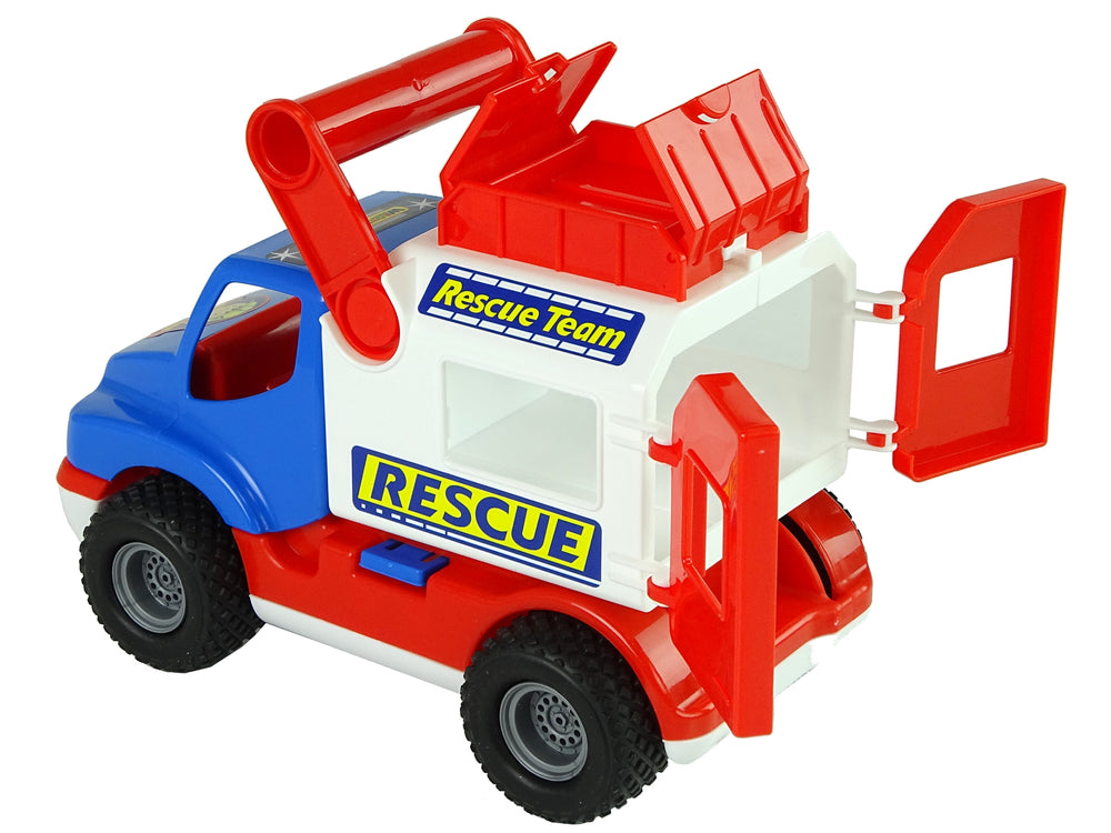 Blue and White Polesie ConsTruck Rescue Car 41937