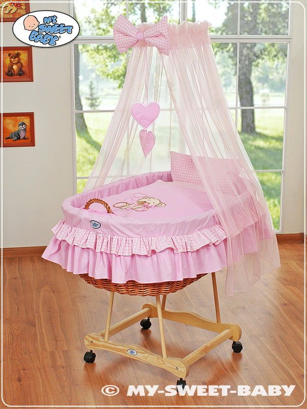 Cover set 4 pcs for Moses Basket/Wicker crib no. 99690e-324 i 79690e-324