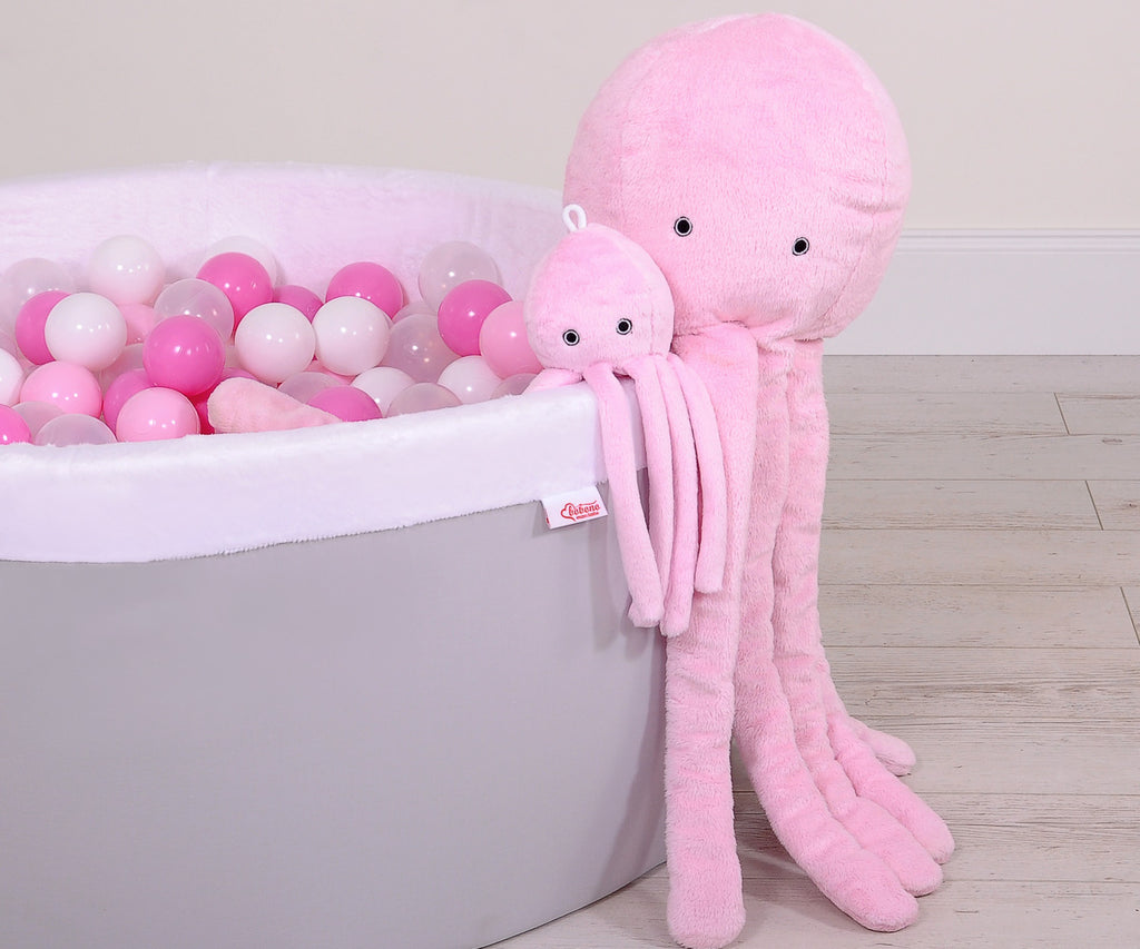 Cuddly octopus big - pink - smooth minky