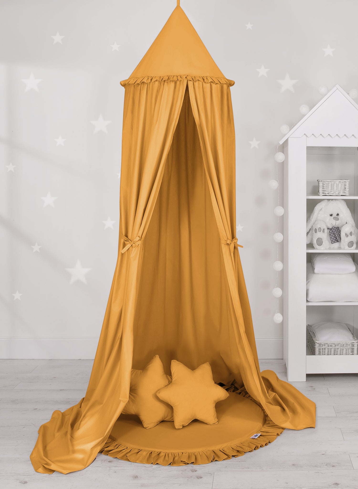 Floor play mat - honey yellow