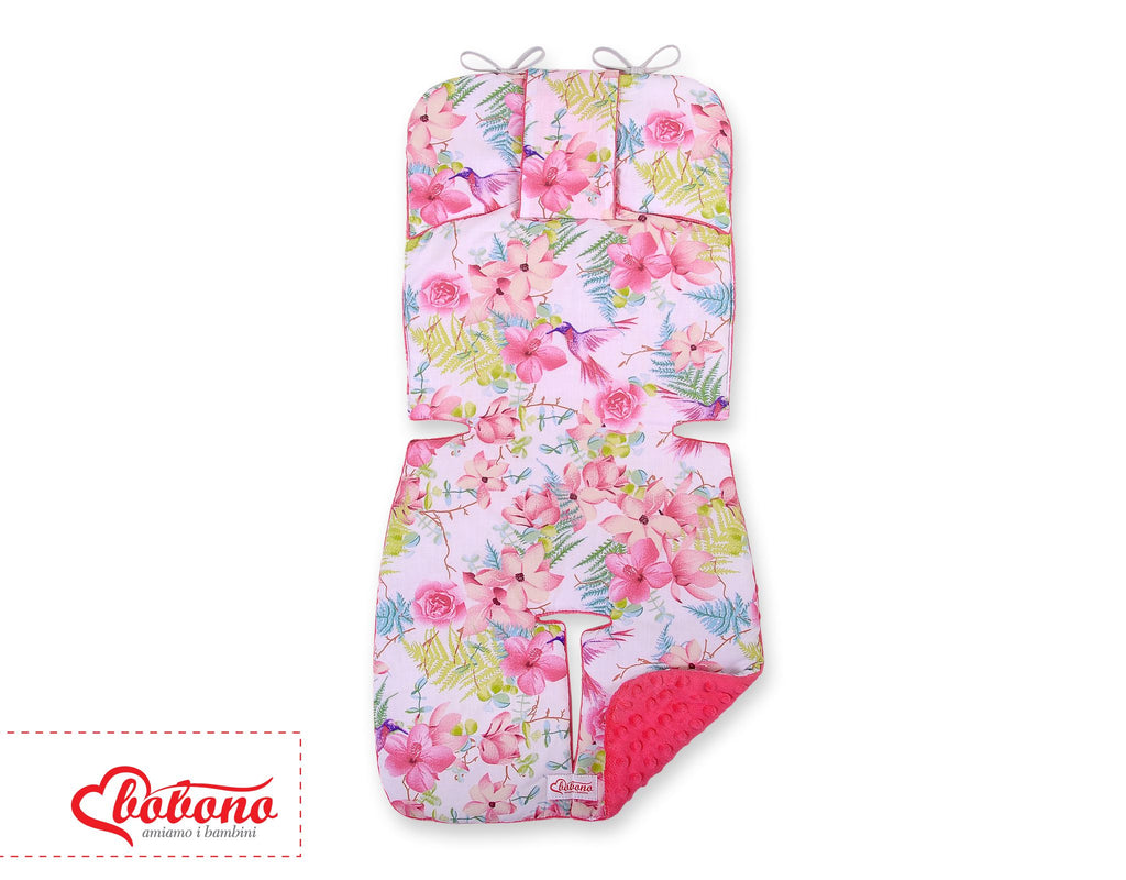 Double-sided cart insert BOBONO -  hummingbirds in flowers/rosa