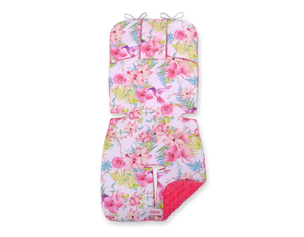 Double-sided cart insert BOBONO -  hummingbirds in flowers/rosa