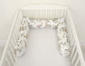 Roller bumper for baby bed - woodland olive