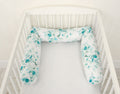 Roller bumper for baby bed -  eucaliptus mint