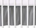 Dust Ruffle-Masking flounce 140x70cm- Hanging Hearts anthracite
