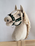 The adjustable halter for Hobby Horse A3 - khaki with black furry