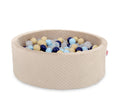 Ball-pit minky H-30 cm with balls 300pcs - beige