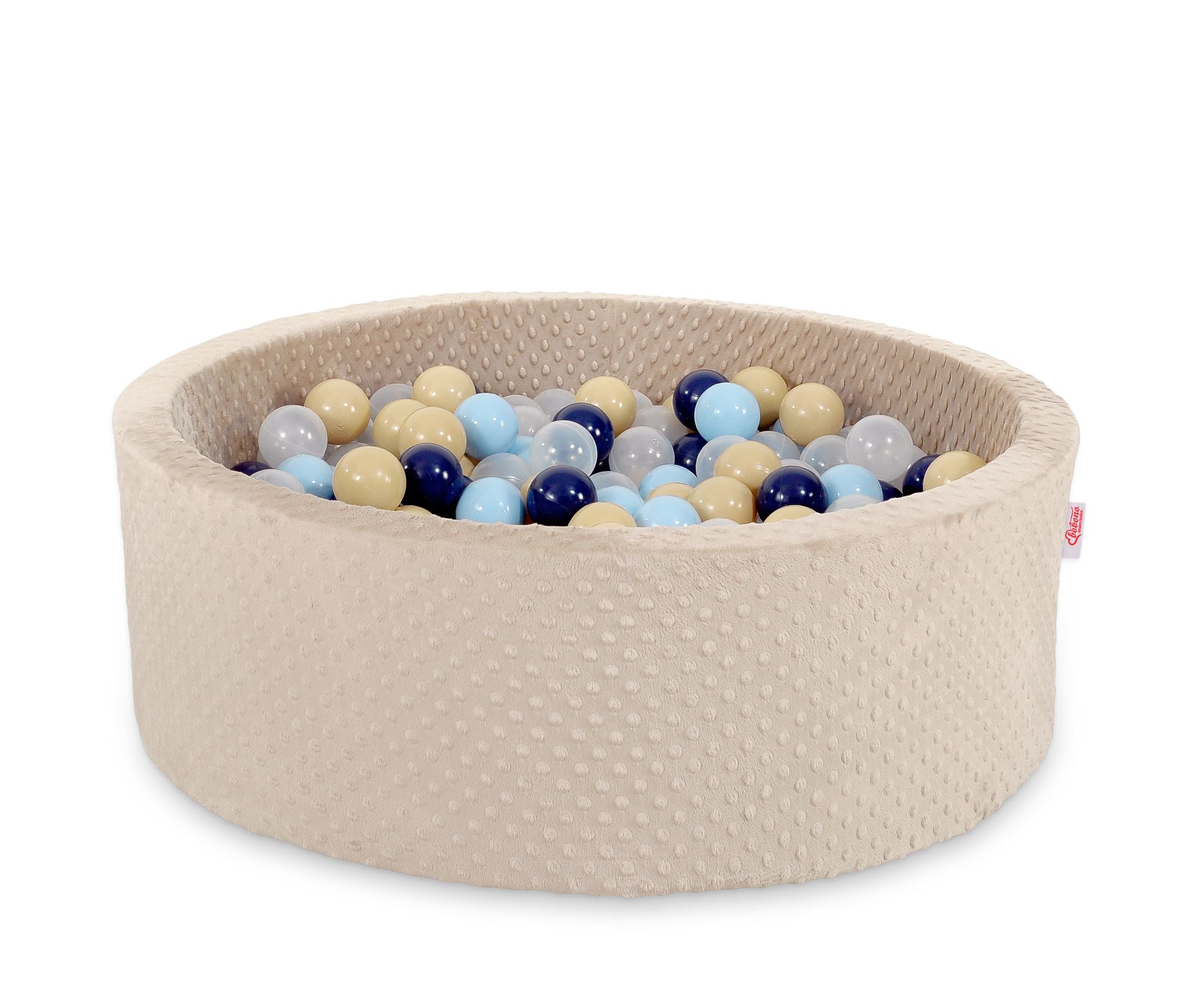 Ball-pit minky H-30 cm with balls 300pcs - beige