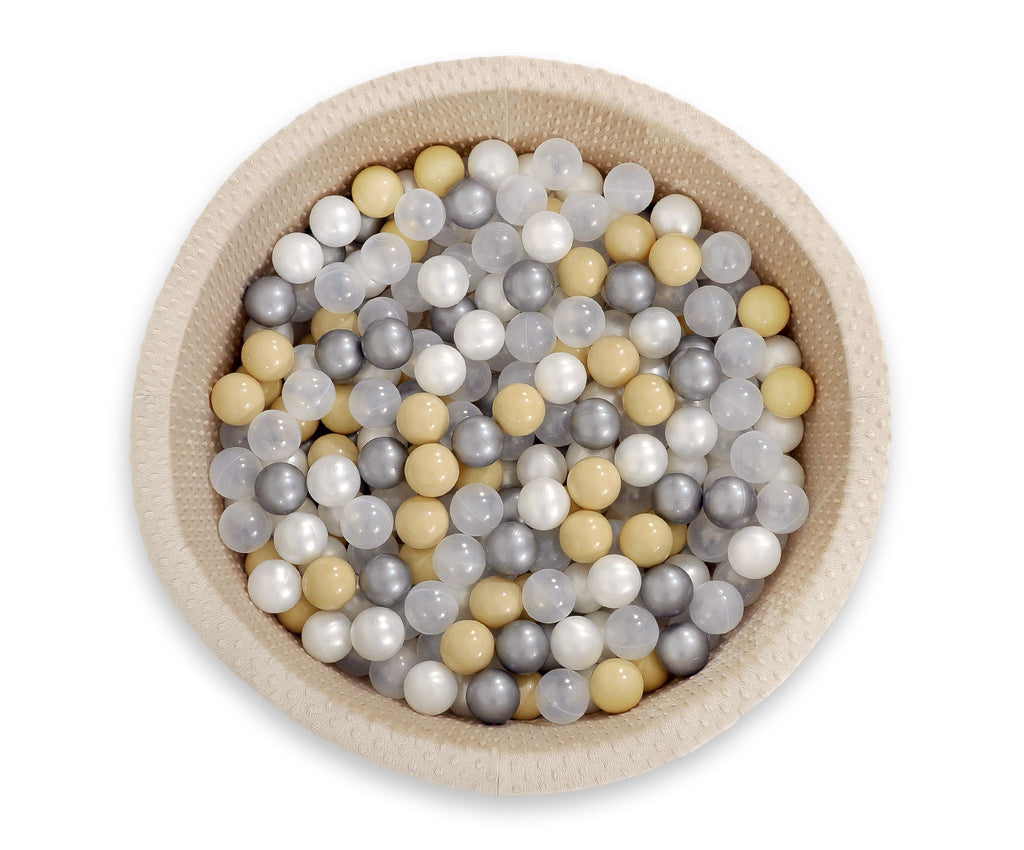 Plastic balls for the dry pool 50pcs - pearl white