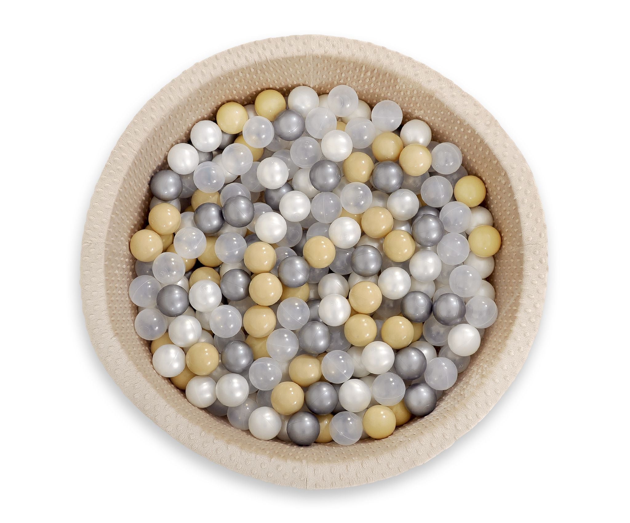 Plastic balls for the dry pool 50pcs - pearl white
