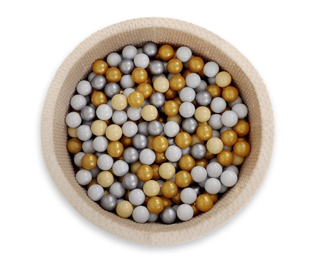 Plastic balls for the dry pool 50pcs - beige