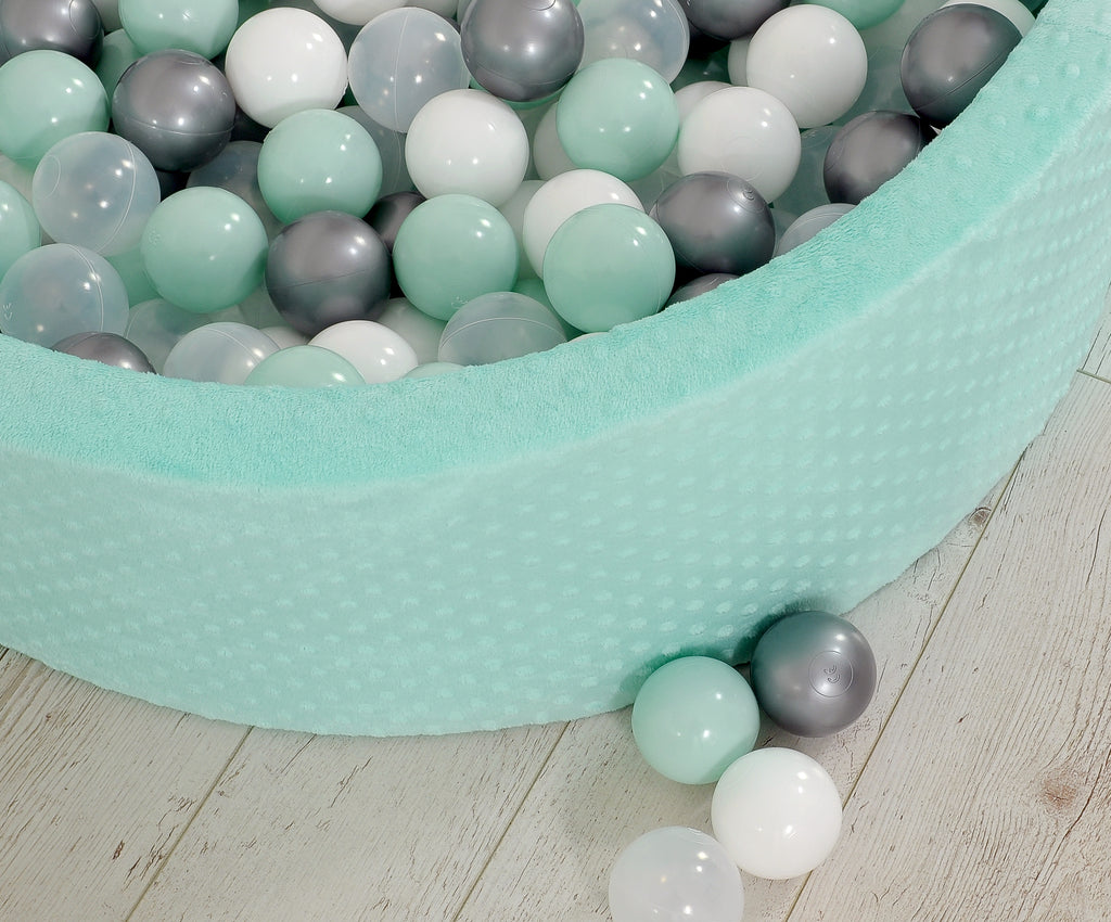 Plastic balls for the dry pool 50pcs - silver