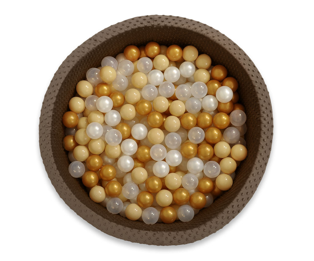 Plastic balls for the dry pool 50pcs - golden