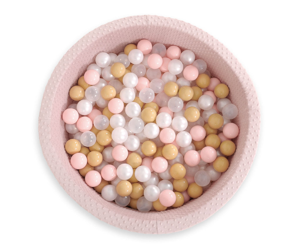 Ball-pit minky H-40 cm with balls 200pcs- blush