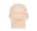 Baby doll swaddling blanket - rosette peach
