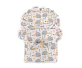 Baby doll swaddling blanket - hedgehogs grey