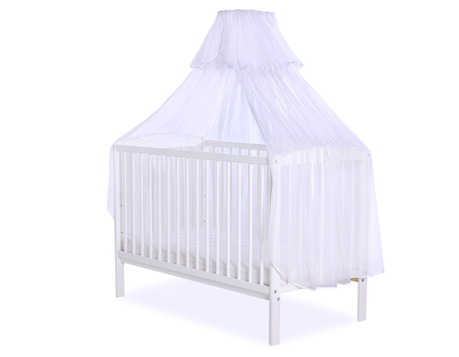 Mosquito-net made of chiffon-  white