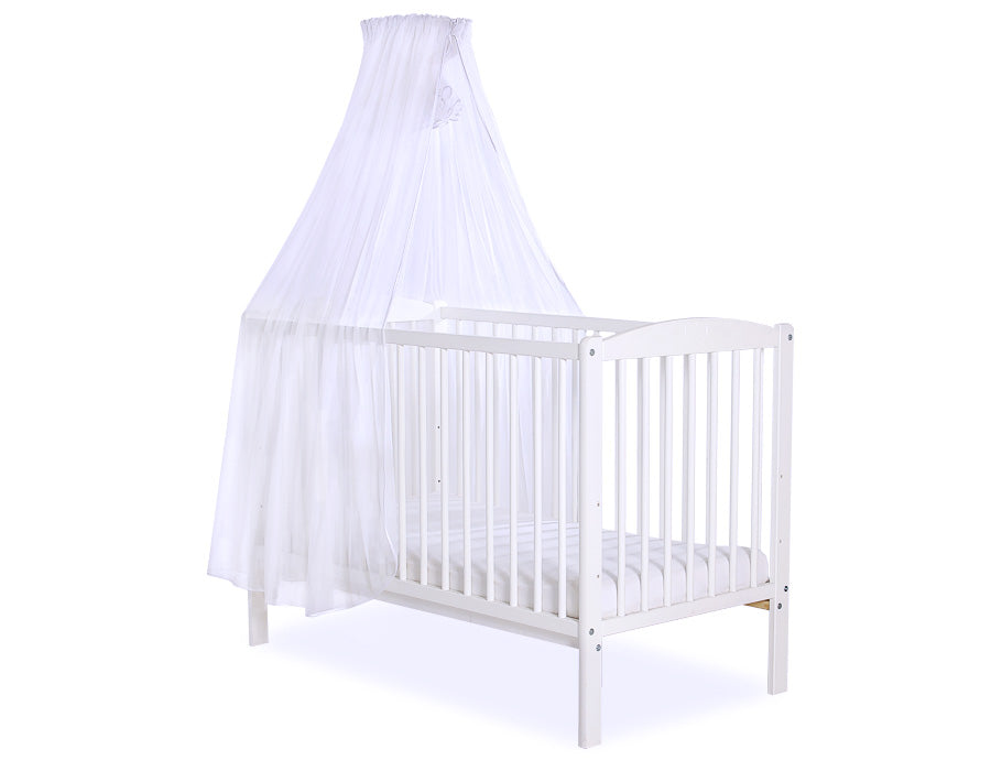 Mosquito-net made of chiffon-  white